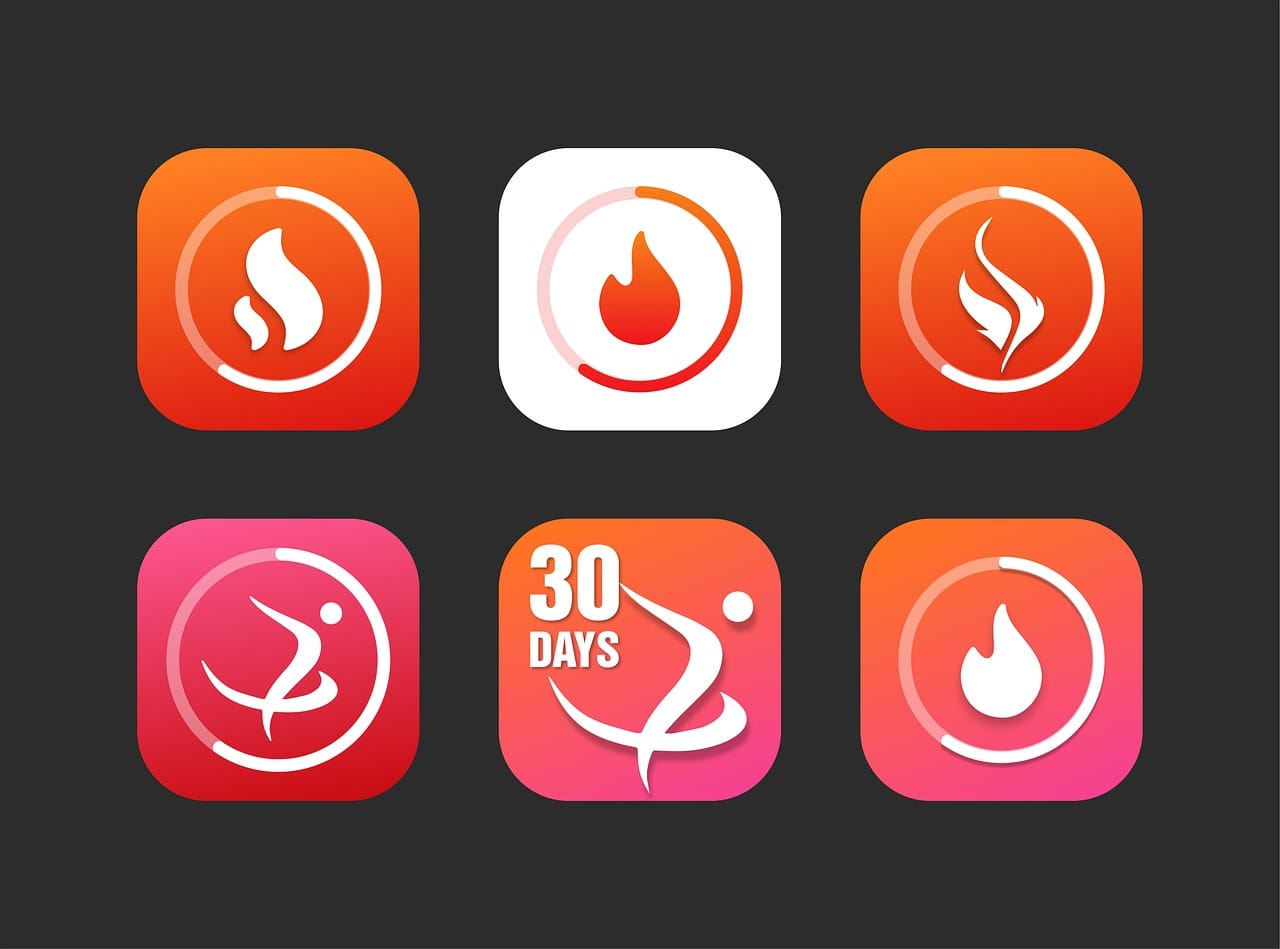 icon, fitness, gym, logo, branding, app, mobile